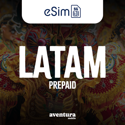 Latin America eSIM Prepaid Data Plan